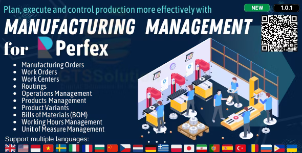 Manufacturing Management for Perfex CRM 1.0.3